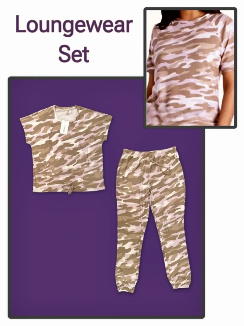 Como Blu Loungewear 2-Piece Set